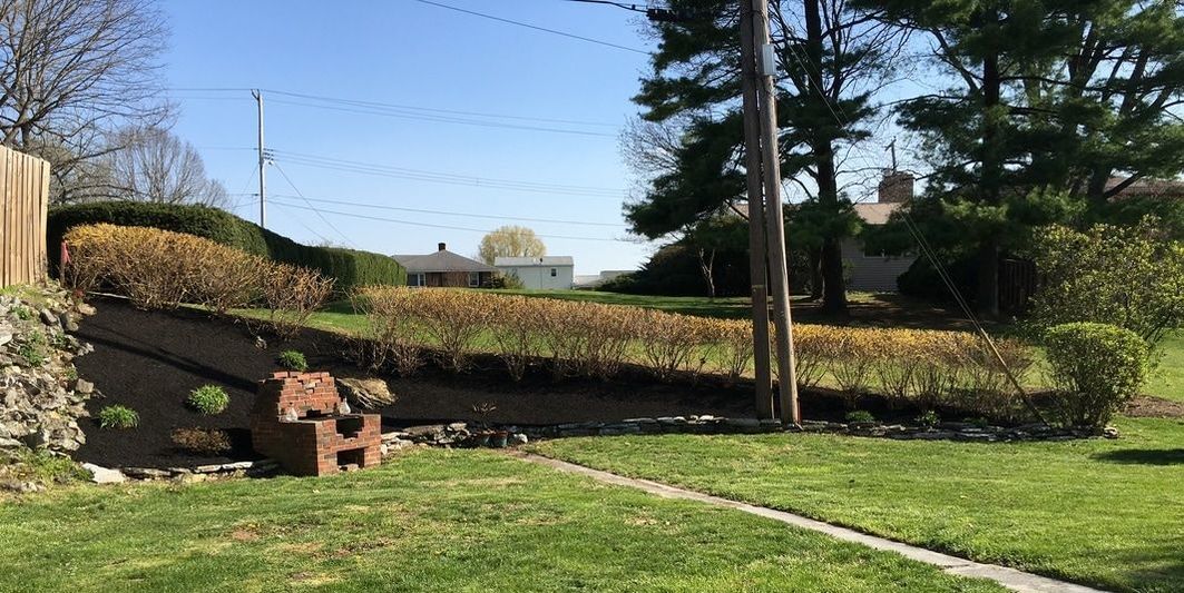 River gravel installation